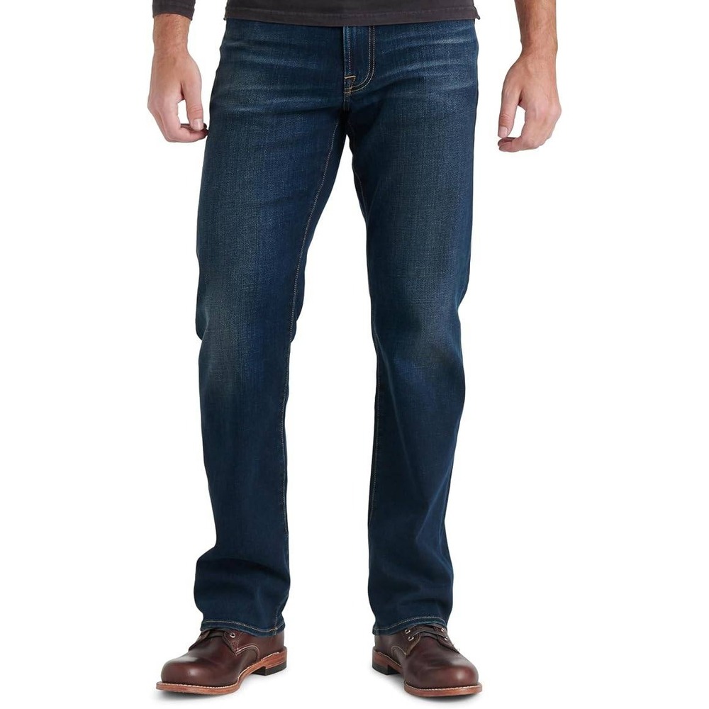 Lucky Brand 181 Relaxed Straight 34x34 Men's COOLMAX Stretch Jeans Dark Wash